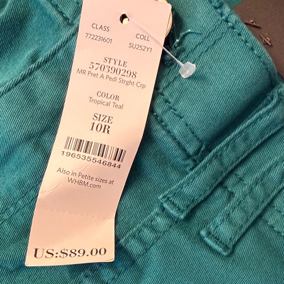 White House Black Market Teal Ankle Pants - Picture 3 of 13